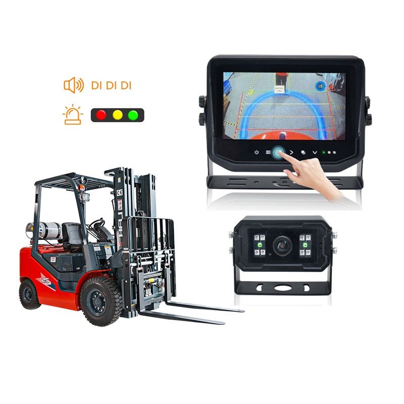 AI camera and recording system fitted to a forklift